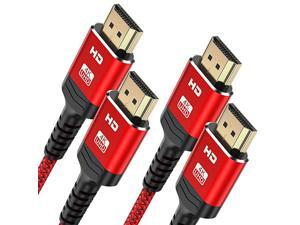 HDMI Cable 4K 10FT2PACK 18Gbps High Speed HDMI 20 Cable Braided HDMI Cord 4K HDR Video 4K60Hz 2160p 1080p HDCP 22 3D ARC Ethernet Compatible with UHD TV Bluray MonitorRed HDMI Cable 4K 10FT2PACK 18Gbps High Speed HDMI 20 Cable Braided HDMI Cord 4K HDR Video 4K60Hz 2160p 1080p HDCP 22 3D ARC Ethernet Compatible with UHD TV Bluray MonitorRed