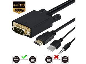to VGA Adapter Cable with 35mm Audio Cord 1080P to VGA Male Converter Cord Support Apple Mackbook Sony PS2 PS3 PS4 Xbox Notebook PC DVD Player Laptop TV Etc 6 Ft18m to VGA Adapter Cable with 35mm Audio Cord 1080P to VGA Male Converter Cord Support Apple Mackbook Sony PS2 PS3 PS4 Xbox Notebook PC DVD Player Laptop TV Etc 6 Ft18m