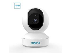 Wireless Security Camera  E1 3MP HD Plugin Indoor WiFi Camera for Home SecurityBaby Monitor Pets Encrypted Free Cloud Storage Pan Tilt Night Vision Works with AlexaGoogle Assistant