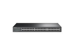 48 Port 10100Mbps Fast Ethernet Switch | Plug and Play | Rackmount | Sturdy Metal w Shielded Ports | Fanless | Limited Lifetime Protection | Unmanaged TLSF1048 48 Port 10100Mbps Fast Ethernet Switch | Plug and Play | Rackmount | Sturdy Metal w Shielded Ports | Fanless | Limited Lifetime Protection | Unmanaged TLSF1048
