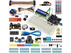 Electronics Kit for Arduino Projects Super Starter Kit Circuit BreadBorad Kit with LCD1602 Module Breadboard Servo Sensors LEDs and Detailed Tutorial MA05