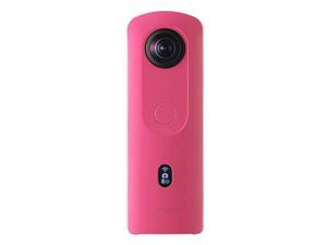 Theta SC2 Pink 360°Camera 4K Video with Image stabilization High Image Quality High-Speed Data Transfer Beautiful Portrait Shooting with face Detection Thin & Lightweight for iPhone, Android