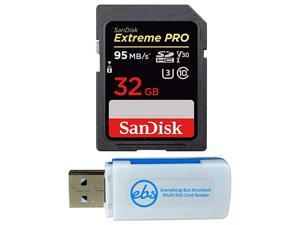 SD Extreme Pro Memory Card Works with Sony Alpha a6000 Mirrorless Camera ILCE6000 4K V30 SDSDXXG Bundle with 1 Everything But Stromboli Combo Card Reader 32GB Class 10 SD Extreme Pro Memory Card Works with Sony Alpha a6000 Mirrorless Camera ILCE6000 4K V30 SDSDXXG Bundle with 1 Everything But Stromboli Combo Card Reader 32GB Class 10