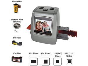 AllinOne High Resolution 22MP Film Scanner Vibrant 24 LCD Screen Converts 126KPK135110super 8 Film Slides Negatives into Digital Photos with Bonus 32GB SD Card FS50 AllinOne High Resolution 22MP Film Scanner Vibrant 24 LCD Screen Converts 126KPK135110super 8 Film Slides Negatives into Digital Photos with Bonus 32GB SD Card FS50