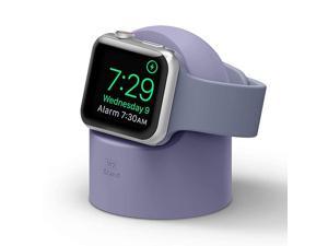 W2 Apple Watch Charger Stand Compatible with Apple Watch Series 6SE54321 44mm 42mm 40mm 38mm Lavender Grey