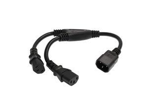 UPS PDU Computer PC Power Splitter Cord C14 to 2 x C13 10A 250V Extension Cable 12 C142xC13 30cm UPS PDU Computer PC Power Splitter Cord C14 to 2 x C13 10A 250V Extension Cable 12 C142xC13 30cm