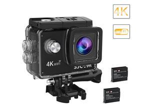 Original  SJ4000 Air 4K WiFi Action Camera 16MP Waterproof DV Camcorder 170 Degree Wide Angle LCD with 2 Batteries and Mounting Accessories Kit