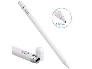 Digital Pen for Touch Screens iPad Pencil Ultra Fine Tip Compatible iOS and Android Capacitive Touchscreen Good Drawing Writing White Digital Pen for Touch Screens iPad Pencil Ultra Fine Tip Compatible iOS and Android Capacitive Touchscreen Good Drawing Writing White