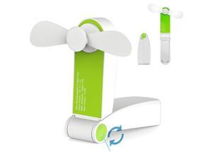 Mini Fan Portable Folding Pocket Fan USB Rechargeable or Battery Operated Desk Fan Small Travel Fans for Home Travel Camping Green Mini Fan Portable Folding Pocket Fan USB Rechargeable or Battery Operated Desk Fan Small Travel Fans for Home Travel Camping Green
