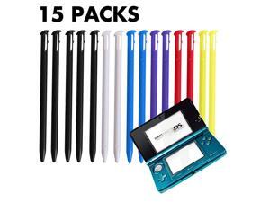 Stylus Pen for New 3DS 15 Pcs Colorful Plastic Replacement Touch Screen Stylus Set Compatible with Nintendo New 3DS with HD Crystal Clear PET Films Black White Blue Red Purple Green Stylus Pen for New 3DS 15 Pcs Colorful Plastic Replacement Touch Screen Stylus Set Compatible with Nintendo New 3DS with HD Crystal Clear PET Films Black White Blue Red Purple Green