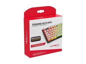 Pudding Keycaps Double Shot PBT Keycap Set with Translucent Layer for Mechanical Keyboards Full 104 Key Set OEM Profile English US Layout White Pudding Keycaps Double Shot PBT Keycap Set with Translucent Layer for Mechanical Keyboards Full 104 Key Set OEM Profile English US Layout White