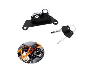 Helmet Lock Anti-Theft Helmet Security Lock Compatible with RC125/RC390 2014-Newer RC250 2015-Newer- Black