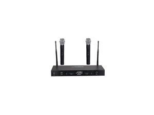 S6002U Dual Channel UHF Wireless System with Two Handheld Wireless Microphones S6002U Dual Channel UHF Wireless System with Two Handheld Wireless Microphones