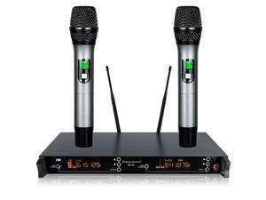 Channel Dual UHF Professional Wireless Microphone System Karaoke Wedding ConferenceEvening Party Meeting Stage SU38