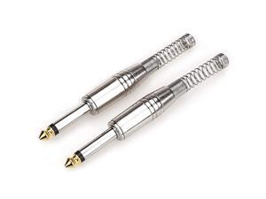 14quot Plugs for Speaker Cables Patch Cables Snakes TS Male Mono 14 Inch Phono 63mm Phone Plug Bulk 2 Pack Silver 14quot Plugs for Speaker Cables Patch Cables Snakes TS Male Mono 14 Inch Phono 63mm Phone Plug Bulk 2 Pack Silver