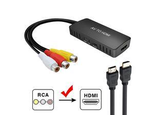 to HDMI Converter, PS2 HDMI Adapter, AV to HDMI Adapter Support 1080P, PAL/NTSC Compatible with WII, WII U, PS one, PS2, PS3, STB, Xbox, VHS, VCR, Blue-Ray DVD Players to HDMI Converter, PS2 HDMI Adapter, AV to HDMI Adapter Support 1080P, PAL/NTSC Compatible with WII, WII U, PS one, PS2, PS3, STB, Xbox, VHS, VCR, Blue-Ray DVD Players