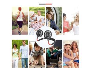 Free Fan Portable Mini Neck Fan Rechargeable USB Operated Fan with 3 Speed 360° Free Rotation Personal Fan with Colorful Light for Sports Office Outdoor Travel White Free Fan Portable Mini Neck Fan Rechargeable USB Operated Fan with 3 Speed 360° Free Rotation Personal Fan with Colorful Light for Sports Office Outdoor Travel White