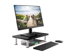 Stand for Computer Laptop Screen Solid Bamboo Riser Supports The Heaviest s Printers or TVs Perfect Shelf Organizer for Office Desk Accessories TV Stands Black Stand for Computer Laptop Screen Solid Bamboo Riser Supports The Heaviest s Printers or TVs Perfect Shelf Organizer for Office Desk Accessories TV Stands Black