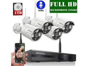 Microphone Inside Wireless Video Security Surveillance Camera System with Hard Drive 8CH HD 1080P Home NVRDVR Kit4Pcs 1080P Wireless Outdoor IP Cameras with OneWay AudioP2PApp Microphone Inside Wireless Video Security Surveillance Camera System with Hard Drive 8CH HD 1080P Home NVRDVR Kit4Pcs 1080P Wireless Outdoor IP Cameras with OneWay AudioP2PApp