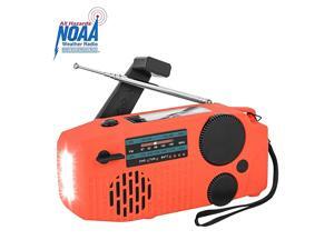 Emergency Hand Crank Radio Solar Powerd AMFMSWNOAA Weather Radio Bulitin USB 2000mAh Power Bank Phone Charger SOS AlarmLED Flashlight for Household and Outdoor Emergency Emergency Hand Crank Radio Solar Powerd AMFMSWNOAA Weather Radio Bulitin USB 2000mAh Power Bank Phone Charger SOS AlarmLED Flashlight for Household and Outdoor Emergency