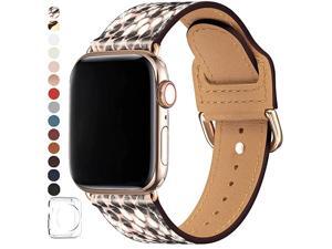 Bands Compatible with Apple Watch Band 38mm 40mm 42mm 44mm Top Grain Leather Smart Watch Strap Compatible for Men Women iWatch Series 5 4 3 2 1 Snake PrintGold 42mm44mm Bands Compatible with Apple Watch Band 38mm 40mm 42mm 44mm Top Grain Leather Smart Watch Strap Compatible for Men Women iWatch Series 5 4 3 2 1 Snake PrintGold 42mm44mm