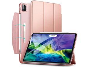 Yippee Trifold Smart Case for iPad Pro 11 2020 amp 2018 Lightweight Stand Case with Clasp Auto SleepWake Supports Pencil 2 Wireless Charging Hard Back Cover for iPad Pro 11quot Rose Gold