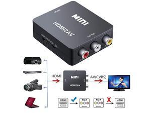 to AV Converter to RCAto AV 1080P to 3RCA CVBS AV Composite Video Audio Converter Adapter Supports PALNTSC with USB Charge Cable for PC Laptop HDTV DVD to AV Black to AV Converter to RCAto AV 1080P to 3RCA CVBS AV Composite Video Audio Converter Adapter Supports PALNTSC with USB Charge Cable for PC Laptop HDTV DVD to AV Black