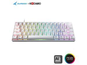 HK Venus RGB Mechanical Gaming Keyboard 60 Layout USB Type C Aluminium Chassis Gateron Red White HK Venus RGB Mechanical Gaming Keyboard 60 Layout USB Type C Aluminium Chassis Gateron Red White