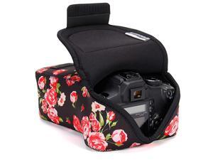 DSLR Camera Case and Zoom Lens Camera Sleeve Floral with Neoprene Protection Holster Belt Loop and Accessory Storage Compatible with Canon Nikon Sony Olympus Pentax and More DSLR Camera Case and Zoom Lens Camera Sleeve Floral with Neoprene Protection Holster Belt Loop and Accessory Storage Compatible with Canon Nikon Sony Olympus Pentax and More