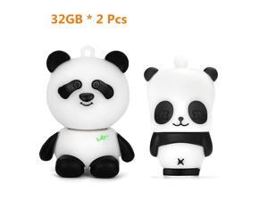 32GB USB Flash Drive Pack of 2 Pcs Thumb Drive with Cute Panda Pattern Gift for Students and Children 32GB USB Flash Drive Pack of 2 Pcs Thumb Drive with Cute Panda Pattern Gift for Students and Children