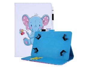Case for 8084 Inch Display Tablet Fold Stand Leather Wallet Cute Cover for Galaxy TabOnnLenovoDragon TouchVankyo MatrixPadLG G PadAndroid Tablet 8 83 84 Inch Blue Elephant Case for 8084 Inch Display Tablet Fold Stand Leather Wallet Cute Cover for Galaxy TabOnnLenovoDragon TouchVankyo MatrixPadLG G PadAndroid Tablet 8 83 84 Inch Blue Elephant
