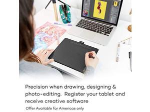 CTL6100WLK0 Intuos Wireless Graphics Drawing Tablet with Software Included 104 X 78 Black CTL6100WLK0 Intuos Wireless Graphics Drawing Tablet with Software Included 104 X 78 Black