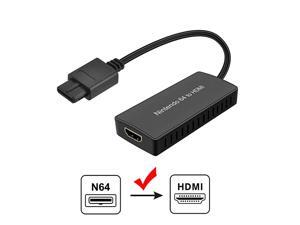 64 To HDMI Converter HD Link Cable for N64 64 To HDMI Compatible 64 Game Cube SNES 64 To HDMI Converter HD Link Cable for N64 64 To HDMI Compatible 64 Game Cube SNES