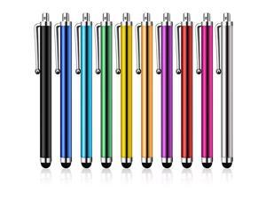 Stylus Pens for Touch Screens, 10 Pack for Universal Capacitive Touch Screen Stylus Compatible with iPad, iPhone, Samsung, Kindle Touch, Compatible with All Device – 10 Color