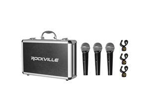 RMC3PK 3 Pack Metal Wired VocalInstrumentDJ Microphones+Metal Case RMC3PK 3 Pack Metal Wired VocalInstrumentDJ Microphones+Metal Case