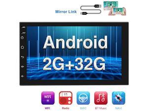 Double Din Android Car Stereo with GPS 7 Inch Capacitance Touch Screen FM Radio Reciever Supports Mirror Link for iOSAndroid Phones WiFi Connect + Backup Camera Double Din Android Car Stereo with GPS 7 Inch Capacitance Touch Screen FM Radio Reciever Supports Mirror Link for iOSAndroid Phones WiFi Connect + Backup Camera