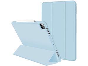 iPad Pro 11 Case 2020 with Pencil Holder (2nd Generation),  Premium Protective Case Cover with Soft TPU Back and Auto Sleep/Wake Feature for 2020/2018 iPad Pro 11 (Sky Blue)