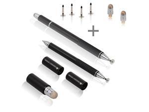 3in1 Hybrid Pen Capacitive Fiber and Fine Point Disc Stylus with Ballpoint Pen and Replaceable Tips 2 Pack 3in1 Hybrid Pen Capacitive Fiber and Fine Point Disc Stylus with Ballpoint Pen and Replaceable Tips 2 Pack