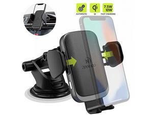 Wireless Car Charger Mount with USBC 10W 75W AutoClamp Fast Wireless Charger Air Vent Phone Holder Compatible iPhone 1111 Pro11 Pro MaxXS MaxXSXRX Galaxy S10 S9 S8Note 10 Note 9