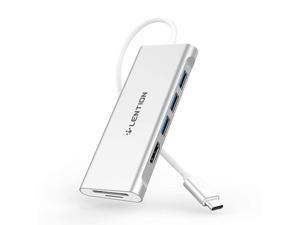 USB C Hub with 4K HDMI 3 USB 30 SD 30 Card Reader Compatible 20202016 MacBook Pro 131516 New iPad ProMac AirSurface Chromebook More MultiPort Dongle Adapter CBC34 Rose Gold