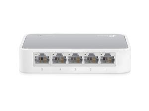 5 Port 10100 Mbps Fast Ethernet Switch | Desktop Ethernet Splitter | Ethernet Hub | Plug Play | Fanless Quiet | Desktop Design | Green Technology | Unmanaged TLSF1005DWhite 5 Port 10100 Mbps Fast Ethernet Switch | Desktop Ethernet Splitter | Ethernet Hub | Plug Play | Fanless Quiet | Desktop Design | Green Technology | Unmanaged TLSF1005DWhite