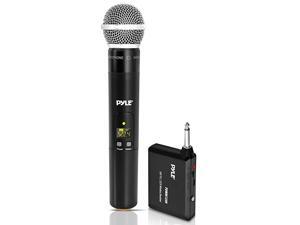 Karaoke Wireless Microphone UHF 32Channels Handheld Microphone 14 Transmitter and Receiver Supports Multiple Microphones for Outdoor Karaoke Conference PDWM13UH Black Karaoke Wireless Microphone UHF 32Channels Handheld Microphone 14 Transmitter and Receiver Supports Multiple Microphones for Outdoor Karaoke Conference PDWM13UH Black