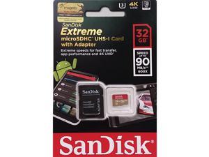 Extreme 32GB microSDHC UHSI Card with Adapter SDSQXVF032GGN6MA Old Version