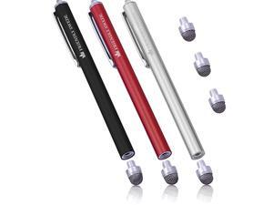 Stylus Pen Replaceable MicroKnit Mesh Tip Capacitive Touchscreen Stylus Tablet Styli with Lanyards Screen Cleaning Cloth and Replacement Tips 3 Pack Stylus Pen Replaceable MicroKnit Mesh Tip Capacitive Touchscreen Stylus Tablet Styli with Lanyards Screen Cleaning Cloth and Replacement Tips 3 Pack