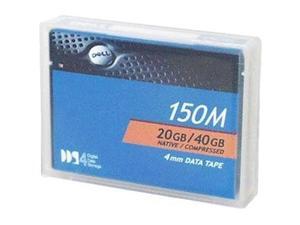DAT 4mm 20 GB Native / 40 GB Compressed 150m DDS4 Backup Tape Media DAT 4mm 20 GB Native / 40 GB Compressed 150m DDS4 Backup Tape Media