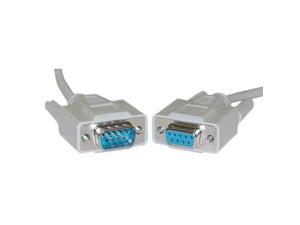 Null Modem Cable, DB9 Female, UL Rated, 8 Conductor, 6-Foot, Beige (OF-10D1-20406)