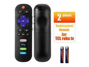 Pack of 2 Remote Control Compatible with TCL Roku TV Smart TV RC280 55UP120 55us57 55S401 32S3850 40FS3800 48FS3700 32S3800 48FS4610R with HULU VUDU Key 2017 2018 TCL tv rokuand Batteries Pack of 2 Remote Control Compatible with TCL Roku TV Smart TV RC280 55UP120 55us57 55S401 32S3850 40FS3800 48FS3700 32S3800 48FS4610R with HULU VUDU Key 2017 2018 TCL tv rokuand Batteries