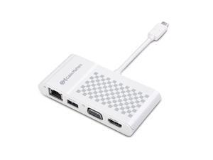 USB C Multiport Adapter USB C Dock with USB C to HDMI or USB C to VGA USB 30 and Ethernet White USBC and Thunderbolt 3 Port Compatible with MacBook Pro Dell XPS 13 15 and More USB C Multiport Adapter USB C Dock with USB C to HDMI or USB C to VGA USB 30 and Ethernet White USBC and Thunderbolt 3 Port Compatible with MacBook Pro Dell XPS 13 15 and More