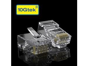 RJ45 UTP Connectors RJ45 Modular Plugs with Flexible Latch 100Pack RJ45 UTP Connectors RJ45 Modular Plugs with Flexible Latch 100Pack