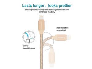 Compatible Dual USB Wall Charger with 6ft MFI Lighting Charging Cable for iPhone XiPhone 88 PlusiPhone 77 PlusiPhone 6iPadiPad Pro and More Gold Compatible Dual USB Wall Charger with 6ft MFI Lighting Charging Cable for iPhone XiPhone 88 PlusiPhone 77 PlusiPhone 6iPadiPad Pro and More Gold